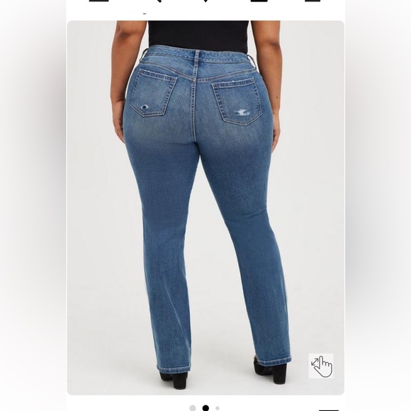 Torrid Slim boot vintage stretch 16 XS  mid rise -NWT (p) - Picture 2 of 3